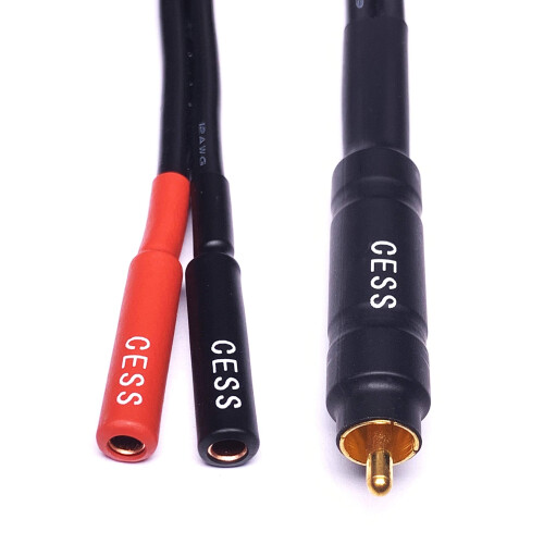 CESS-104 RCA Stecker auf Banana Buchse Adapterkabel, 2er Pack 1