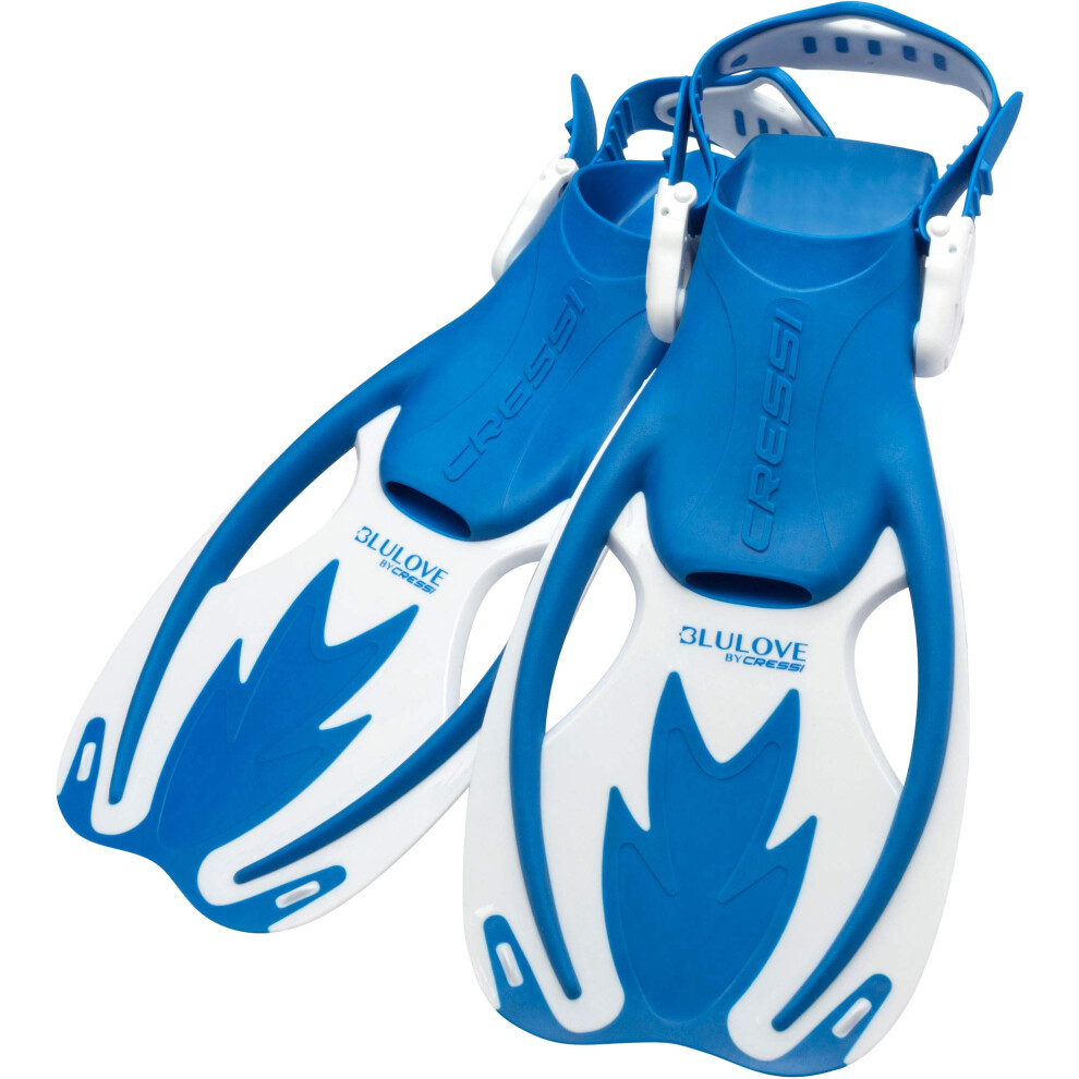 Cressi Rocks fins  Blue/White  S/M [Duplicate]