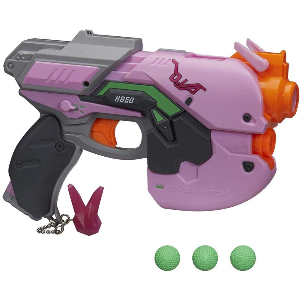 Overwatch D.Va Nerf Rival Blaster with 3 Overwatch Rival Rounds