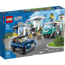 LEGO City Service Station 60257 Speelgoed voor Kinderen, 354 Stukken, Nieuw 2020