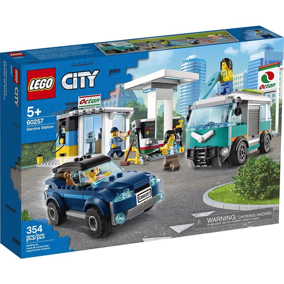 LEGO City Service Station 60257 Pretend Play Toy  Building Sets for Ki