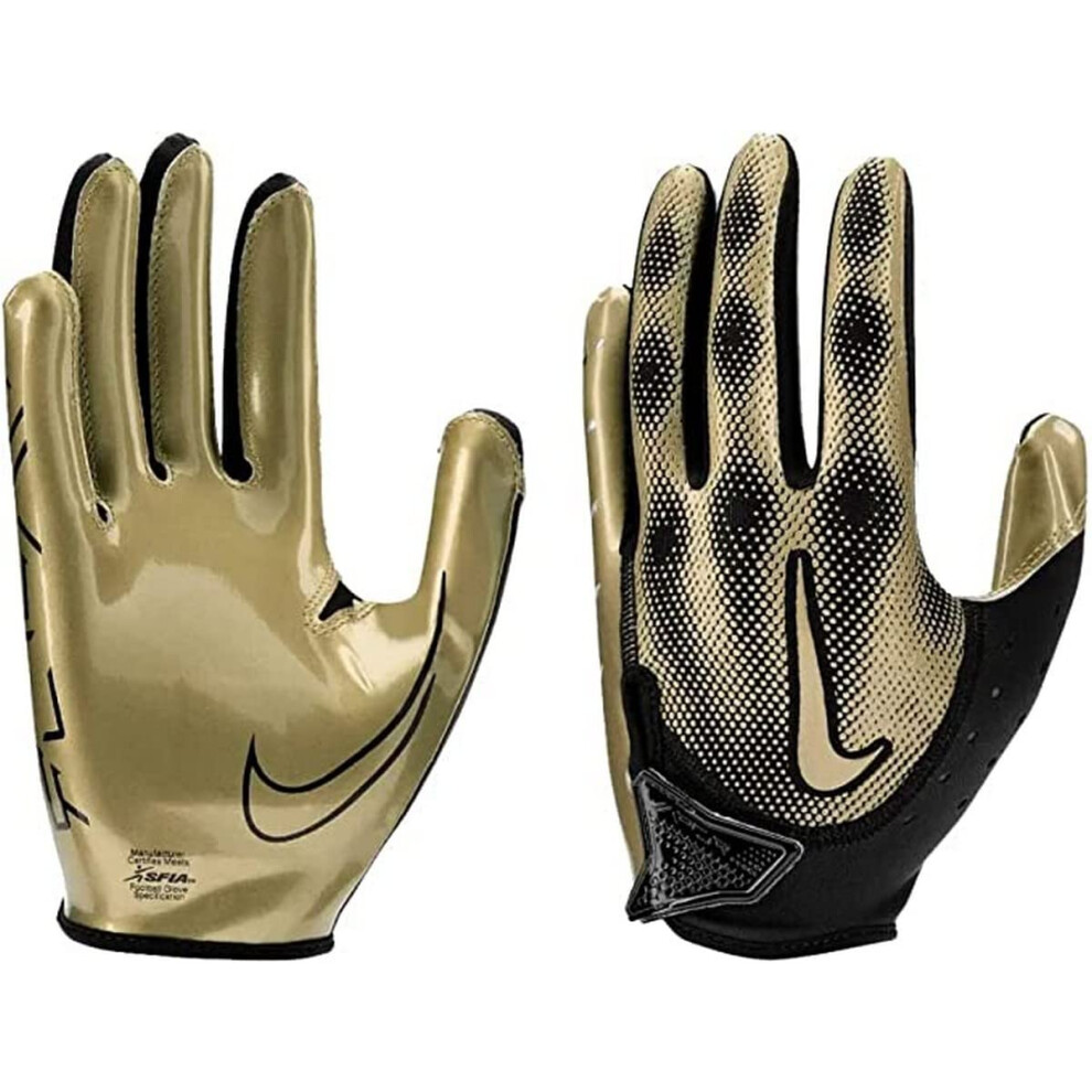 Nike Vapor Jet 7.0 Football Gloves Black | Gold | Gold XL