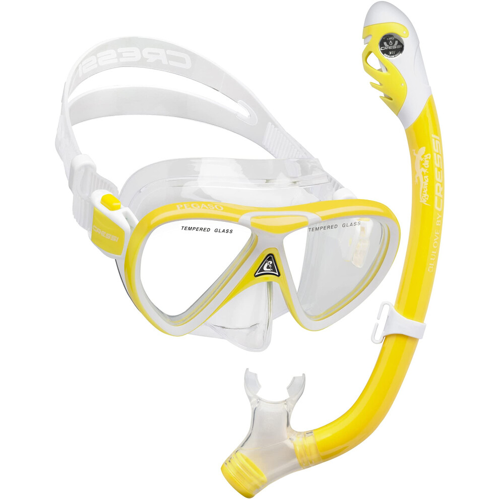 Cressi Pegaso & Iguana Dry  Yellow/White  One Size