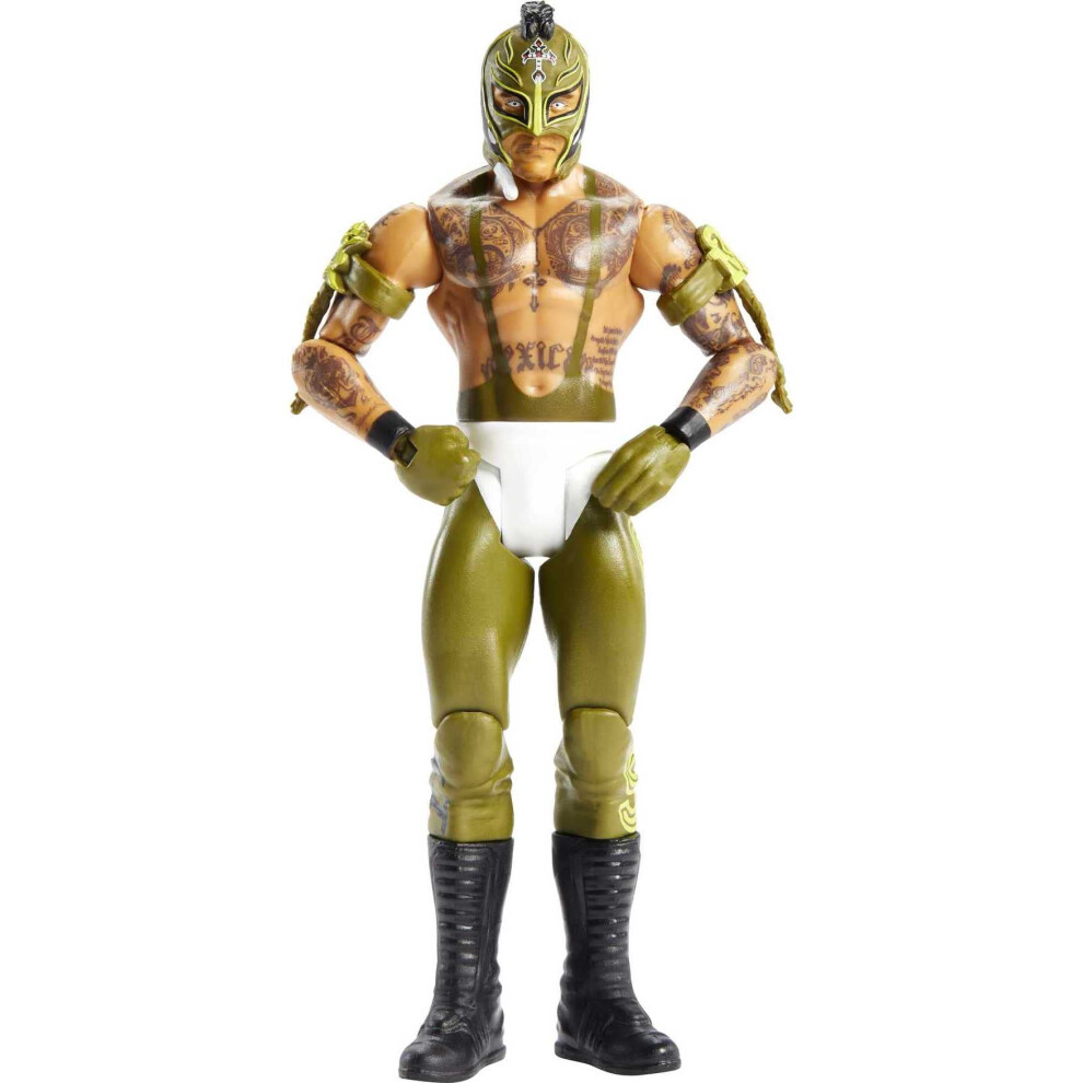 WWE Basic Rey Mysterio Action Figure  Posable 6-inch Collectible for A