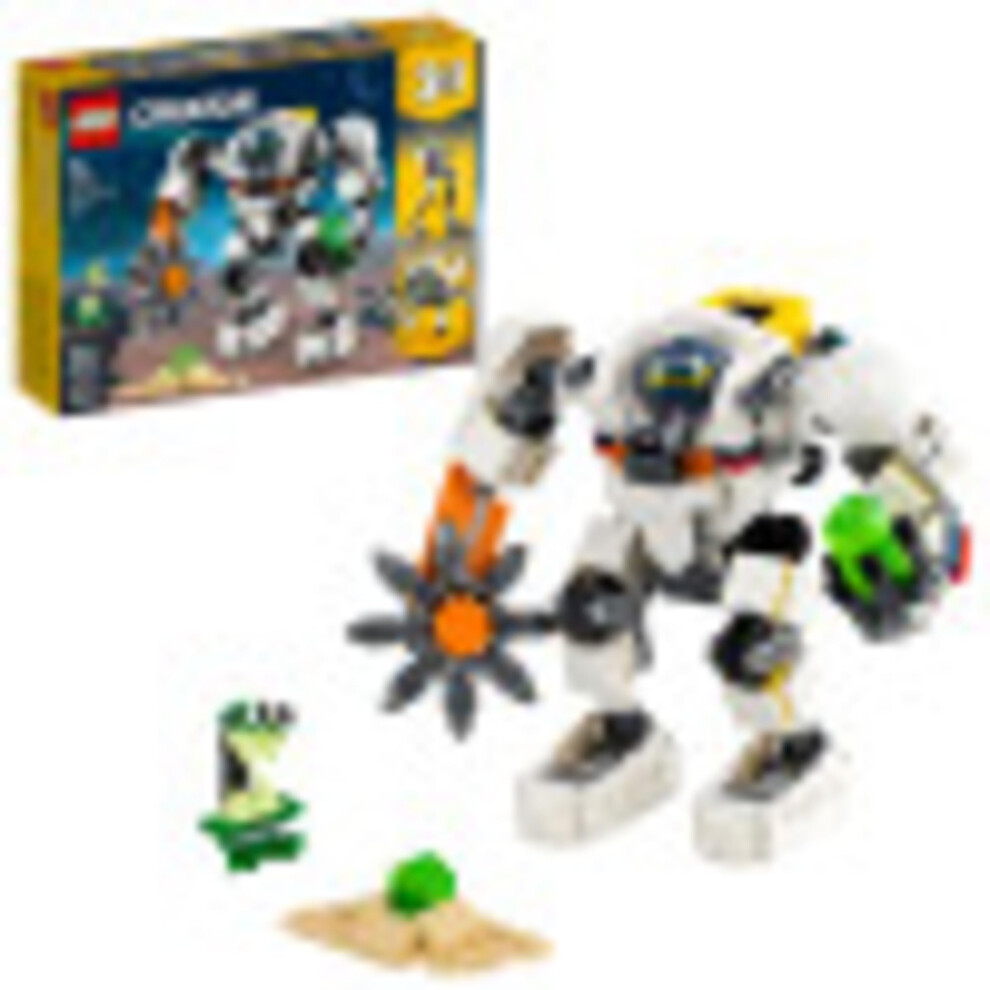 LEGO Creator 3in1 Space Mining Mech 31115 Building Kit Featuring a Mec