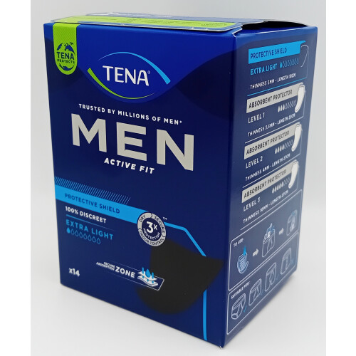 Tena Tena Men Active Fit Extra Light - REF: 750459 case of 8 (112) 2
