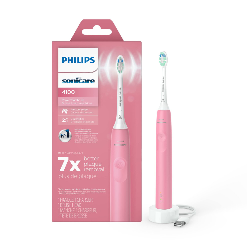 Philips Sonicare 4100 Power Toothbrush  Rechargeable Electric Toothbru