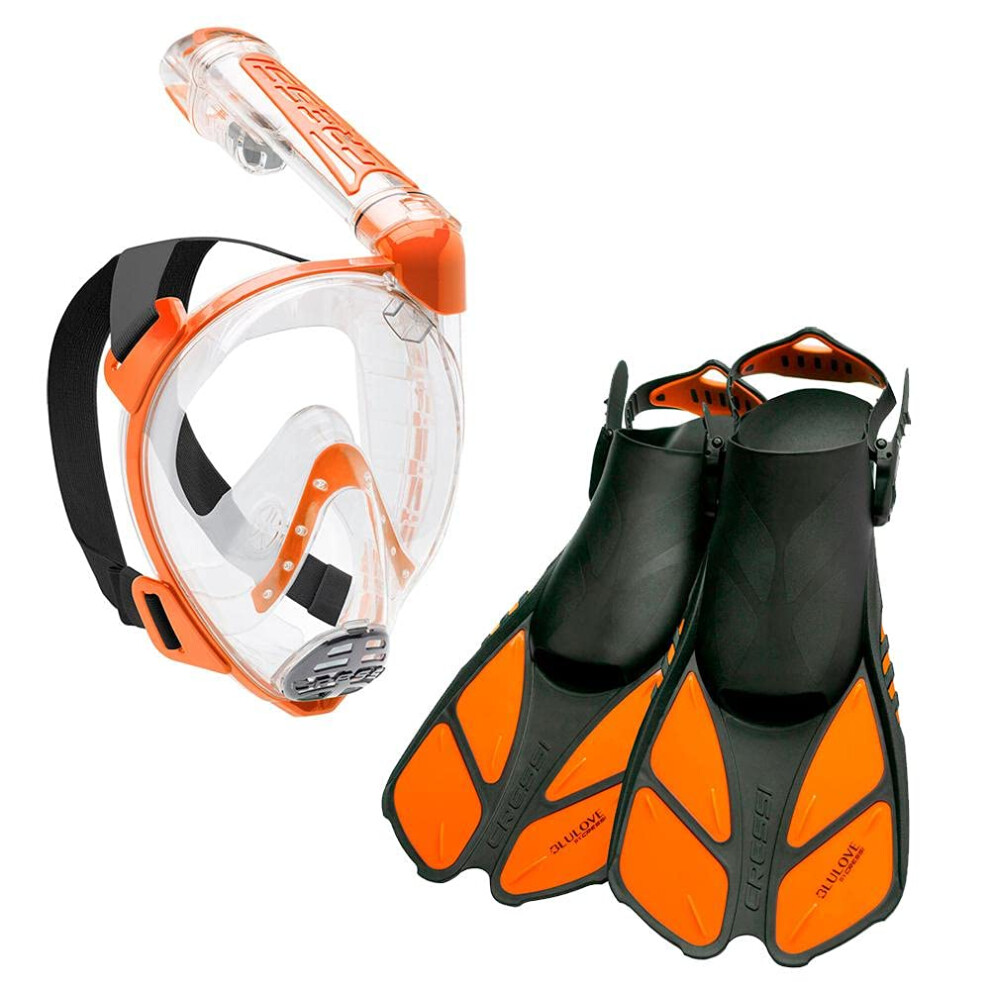 Cressi Duke Bonete Set  Clear/Orange  S/M-S/M