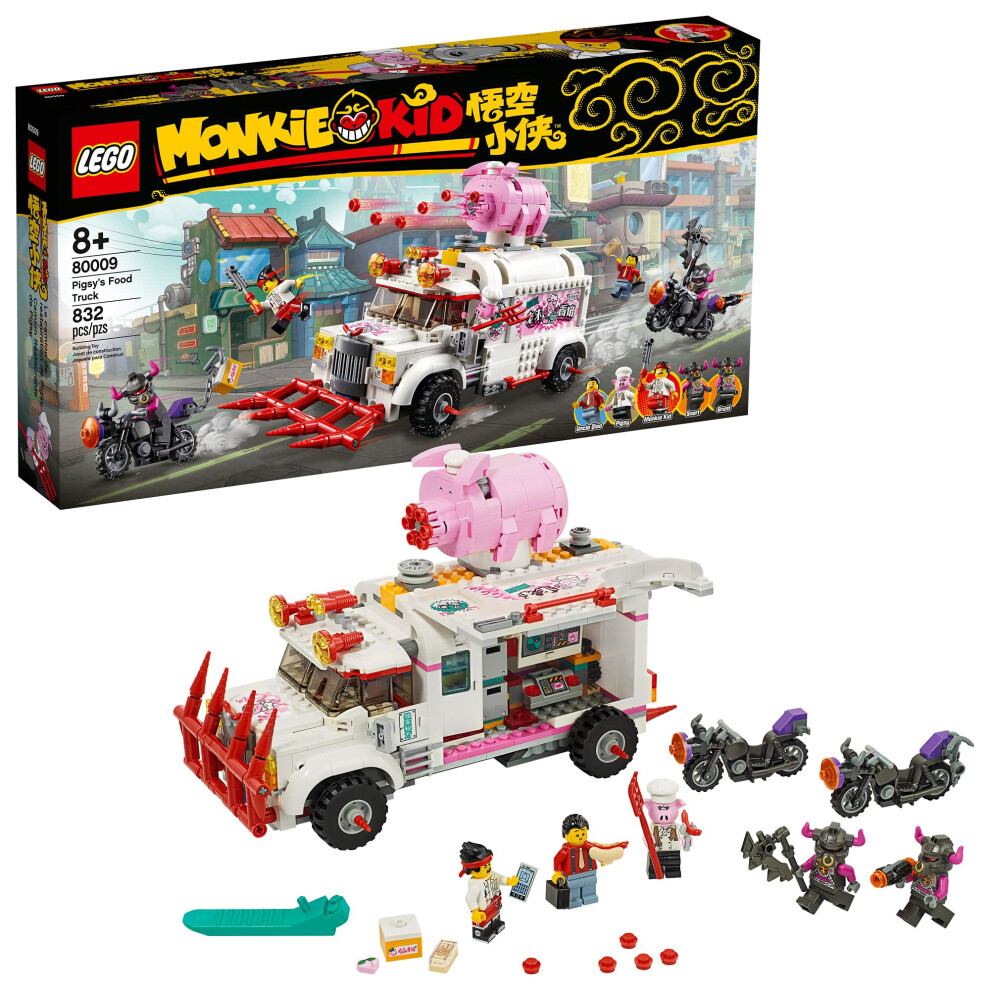 LEGO Monkie Kid: Pigsys Food Truck 80009 Building Kit  Gift for Kids (