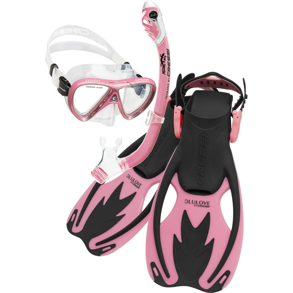 Cressi Rocks Pro Dry Set  Black/Pink  S/M