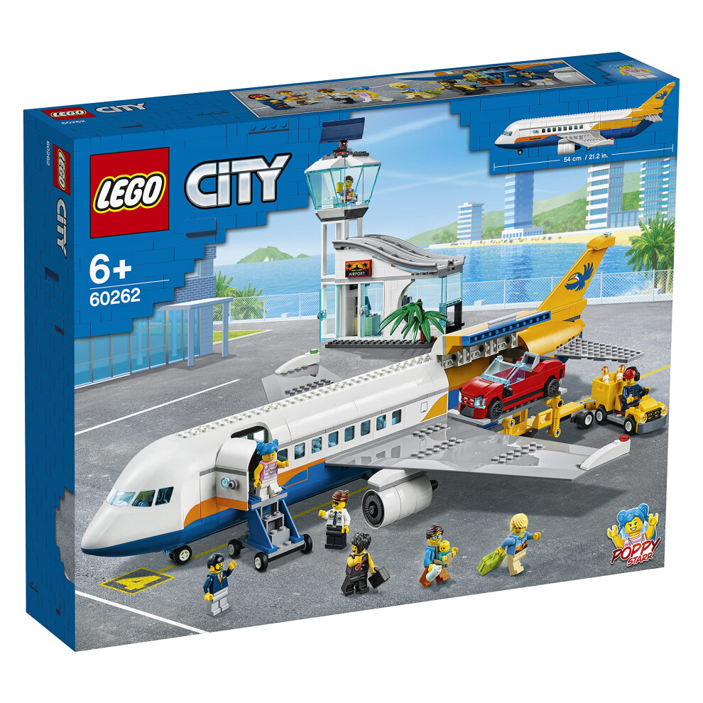 LEGO City Passenger Airplane 60262  with Radar Tower  Airport Truck wi