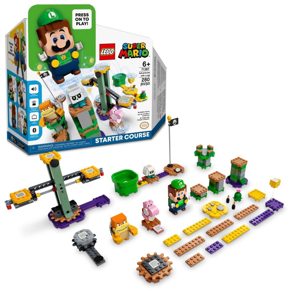 LEGO Super Mario Adventures with Luigi Starter Course Toy for Kids  In