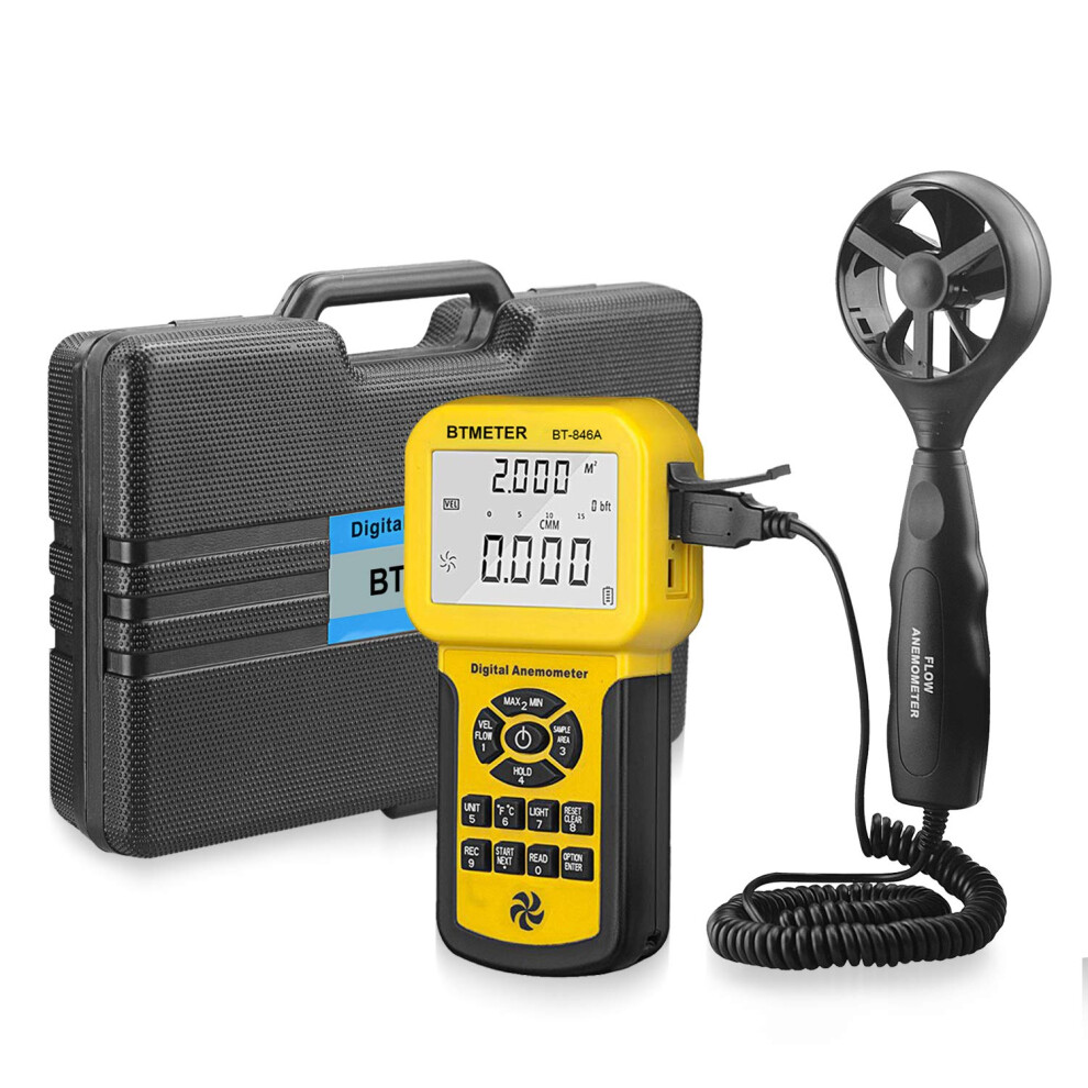 Btmeter Bt-846A Pro Hvac Anemometer Measures Wind Speed Wind Flow Wind 778469100677