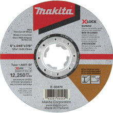 Trennscheibe - Makita - 125 mm - Dicke 1,2 mm - A60T - Bohrung 22,23 mm
