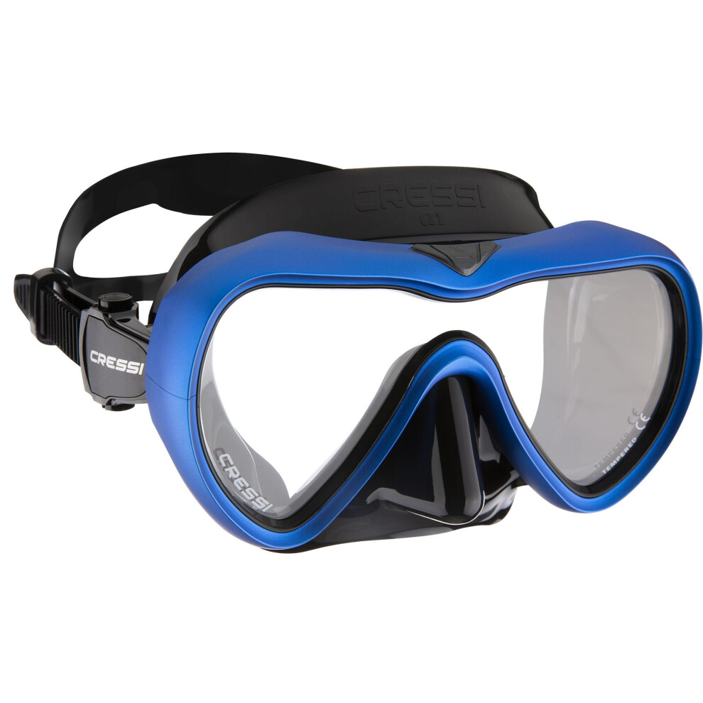 Cressi A1  Black/Blue  Clear Lens