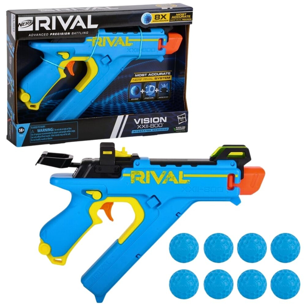 NERF Rival Vision XXII-800 Blaster  Most Accurate Rival System  Adjust