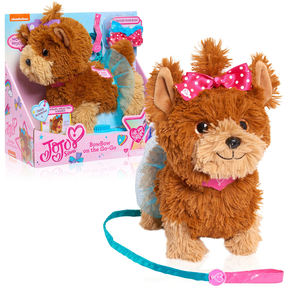 BowBow on The Go Go 11.75-inch Plush Stuffed Animal  Set Includes Leas