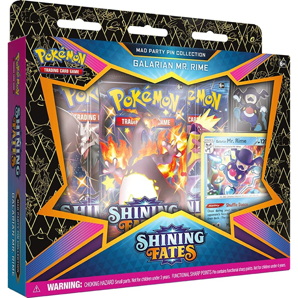 Pokemon Sword & Shield 4.5 Shining Fates Mad City Party Pine Polteagei