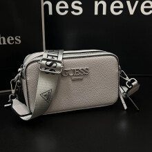(Grey) New camera bag letter shoulder crossbody women's bag portable fashion trend crossbody small square bag