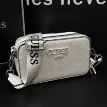 (White) New camera bag letter shoulder crossbody women's bag portable fashion trend crossbody small square bag