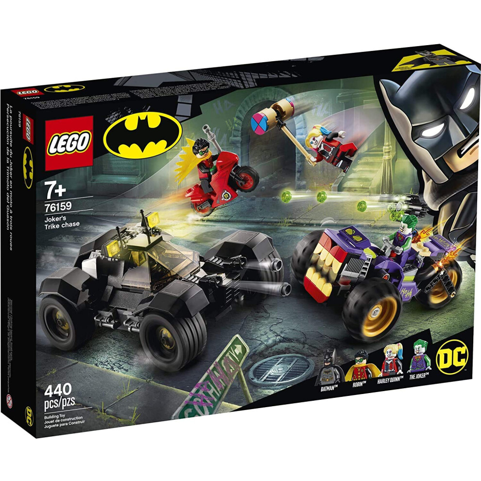 LEGO Unisex DC Batman Joker's Trike Chase 76159 Super-Hero Cars and Mo