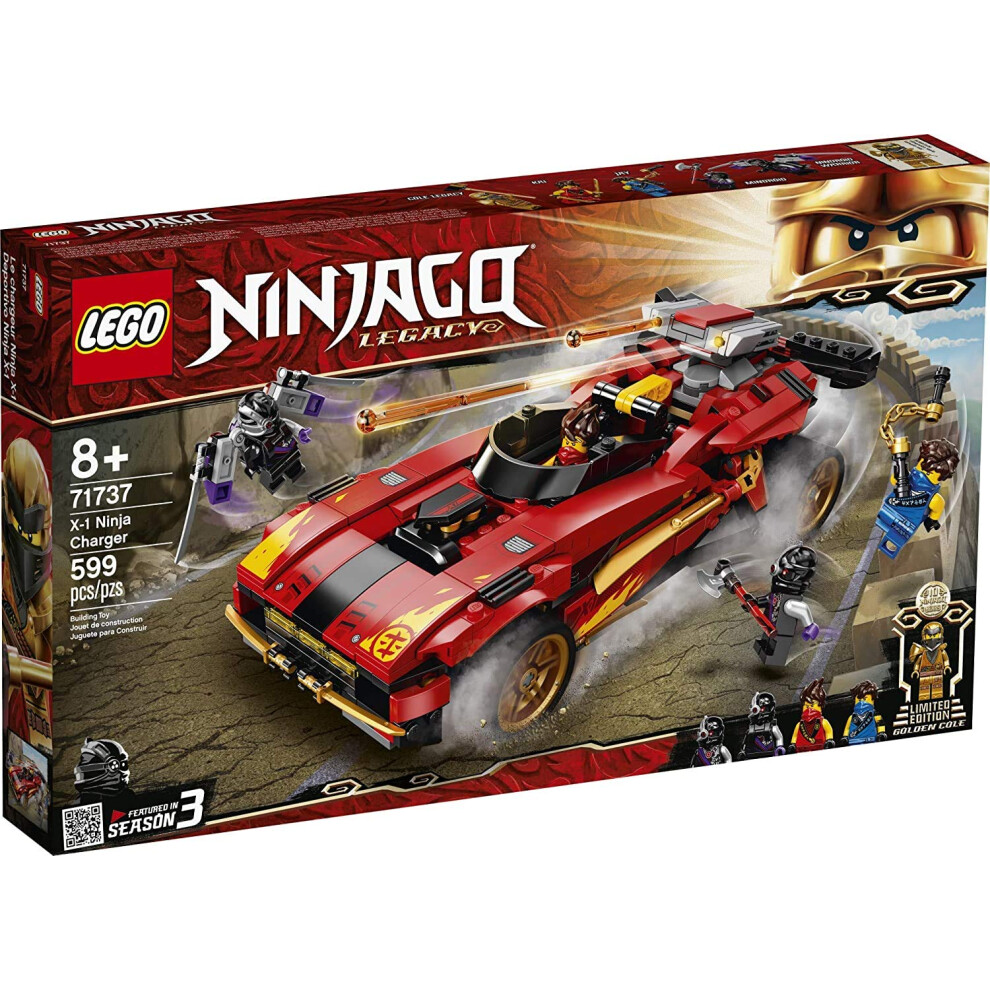 LEGO NINJAGO Legacy X-1 Ninja Charger 71737 Ninja Toy Building Kit Fea