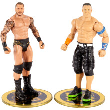 WWE John Cena vs Randy Orton Championship Showdown 2 Pack 6 in Action Figures Friday Night Smackdown Battle Pack for Ages 6 Years Old and Up