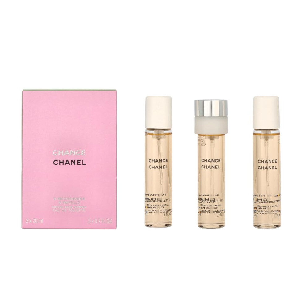 CHANEL Chance Twist & Spray Eau De Toilette Refill - 3x20ml/0.7oz