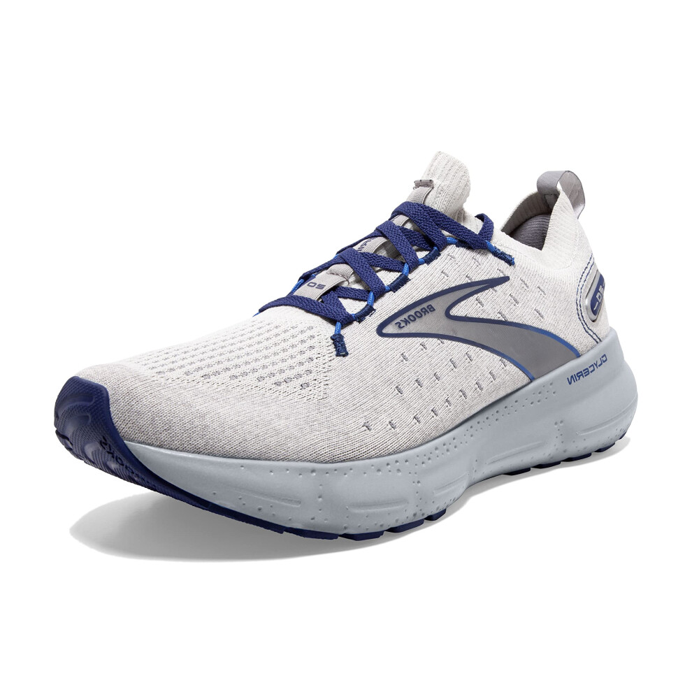 Brooks Mens Glycerin StealthFit 20 Neutral Running Shoe - Oyster/Alloy