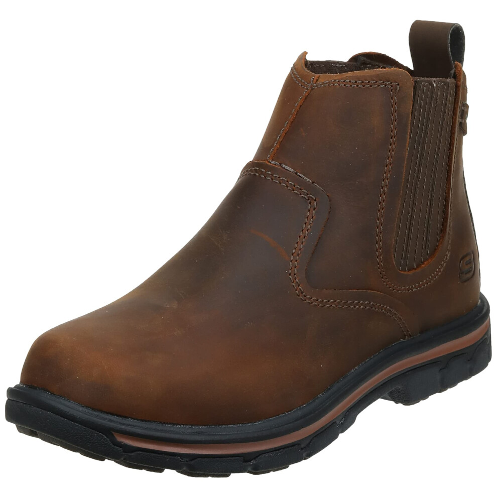 Skechers Men's Relaxed Fit Segment - Dorton Boot Dark Brown 10 M US