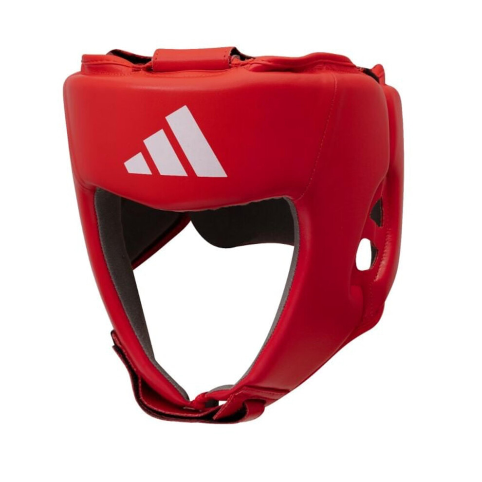 adidas Unisex's AIBA Approved Boxing Head Guard  Red  Small