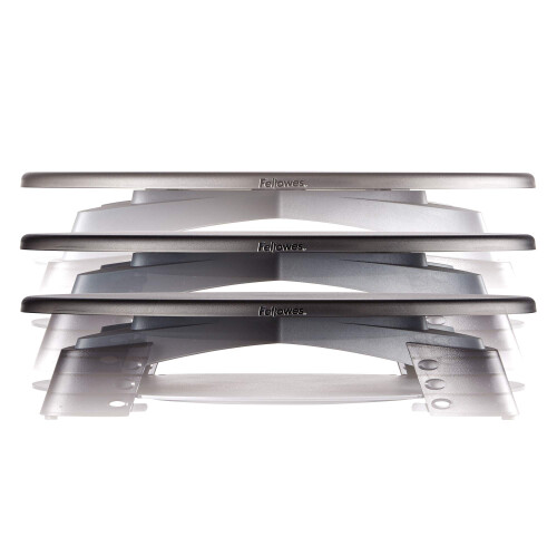 Fellowes Fellowes(R) LCD Monitor Riser  Translucent Graphite Top With Platinum 2
