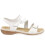 Rieker Rieker, Damen Flip-Flop-Sandale, Wei  , 9 5
