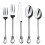 Gourmet Settings 20-piece Silverware Twist Collection Polished Stainle 1
