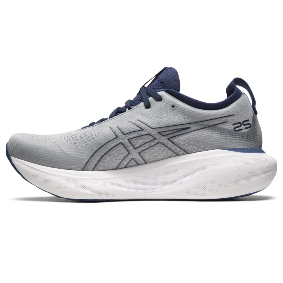 ASICS Men's Gel-Nimbus 25 Running Shoes  9  Sheet Rock/Indigo Blue