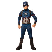 Rubies Child's Marvel Avengers: Endgame Deluxe Captain America Costume & Mask, Medium