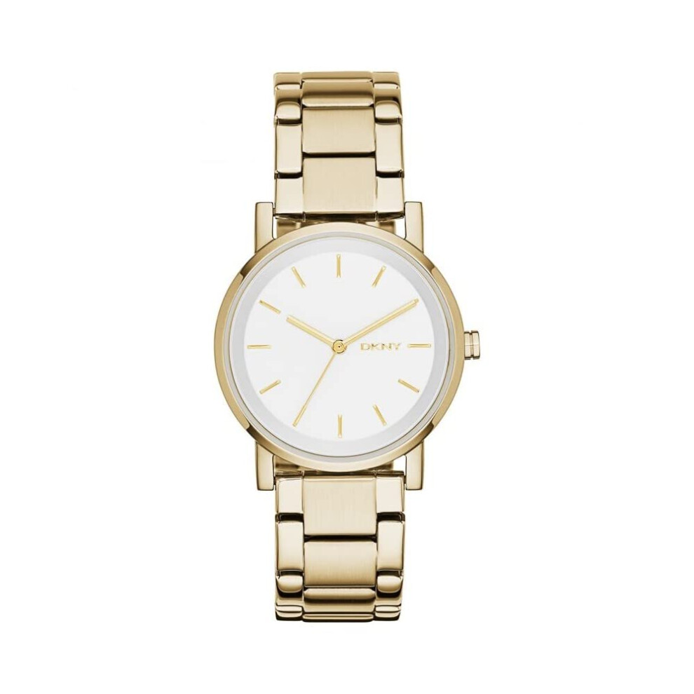 DKNY Women's Soho Quartz Stainless Steel Dress Watch  Color: Gold (Mod