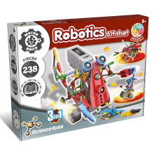 Science4you Robotics Alfabot - Robot Building Kit for Kids 238 Pieces