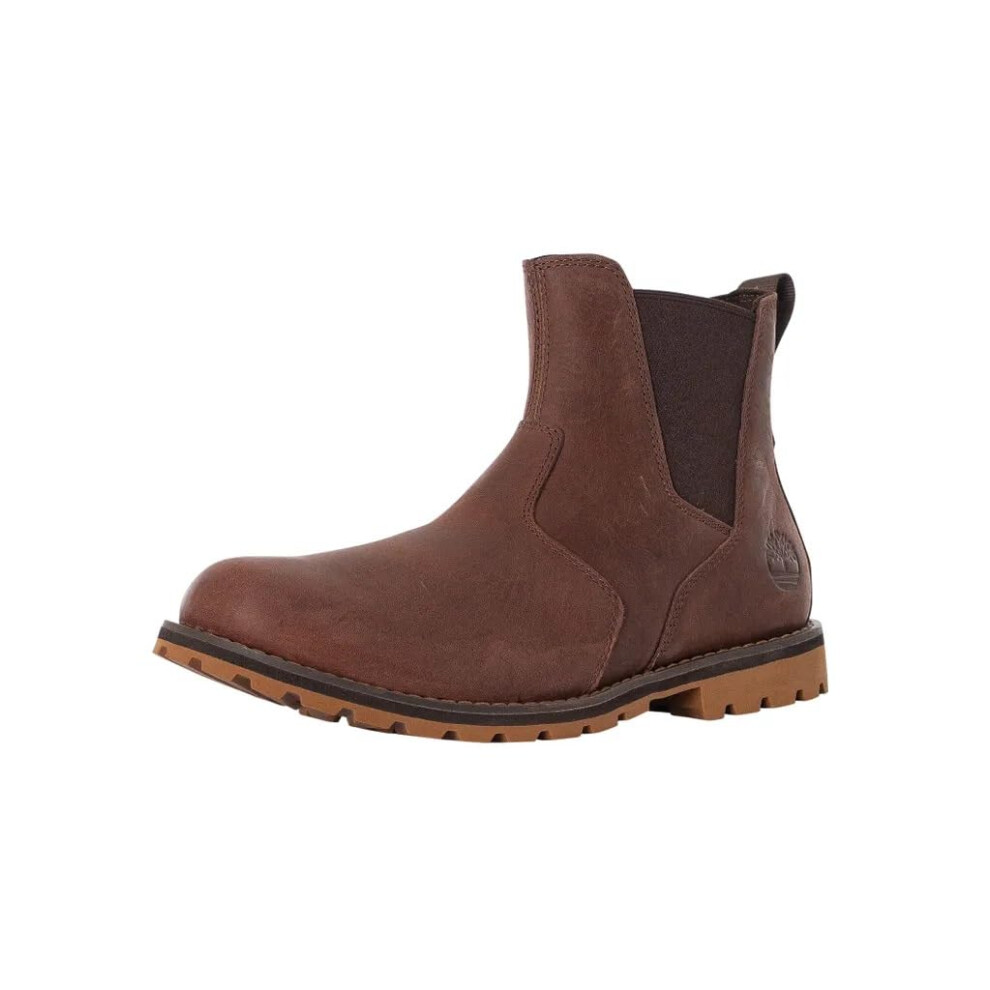 Timberland Men's Classic Chelsea Boot  Dk Brown Full Grain  9.5