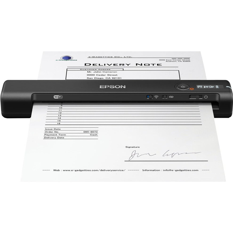 Epson Workforce ES-60W Wireless Portable Color Document Scanner  B11B2