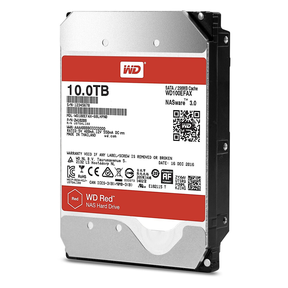 Western Digital 10TB WD Red NAS Internal Hard Drive - 5400 RPM Class