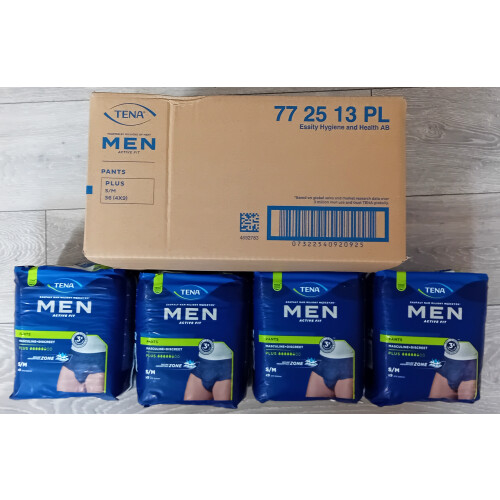 Tena TENA Men Pants Plus Blue S/M OTC Edition (9) - REF: 772513 CASE (4 X 9)