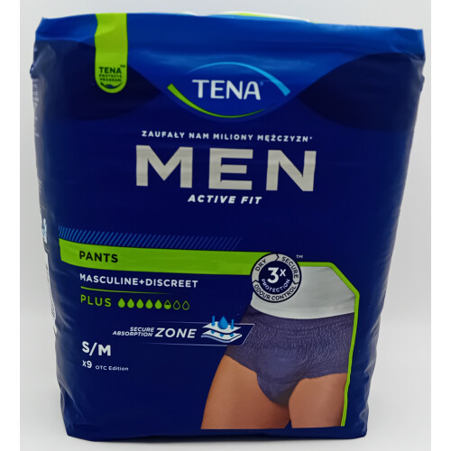 Tena TENA Men Pants Plus Blue S/M OTC Edition (9) - REF: 772513 CASE (4 X 9) 2