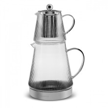 Teiera in vetro borosilicato Karaca Keops 1500 ml Contenitore per bevande in vetro