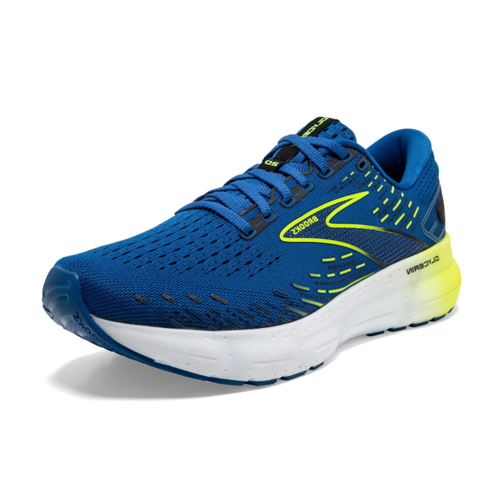 Brooks Men's Glycerin 20 Neutral Running Shoe - Blue/Nightlife/White -