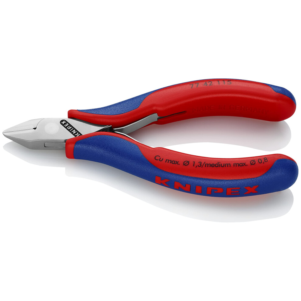 Knipex 77 42 115 Electronics Diagonal Cutters 4 53"" with pointed head