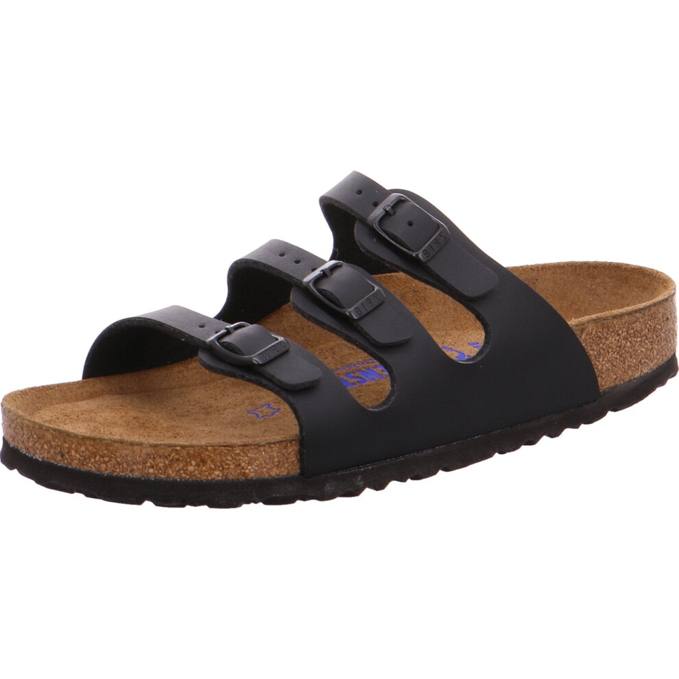 Birkenstock BIRK-053013 Arizona Leather Sandals  Black  38