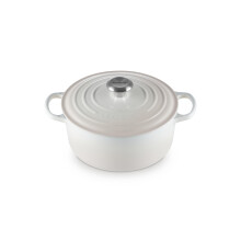 Le Creuset Signature Dutch Oven, rund, emailliertes Gusseisen, 4,5 qt., Mer