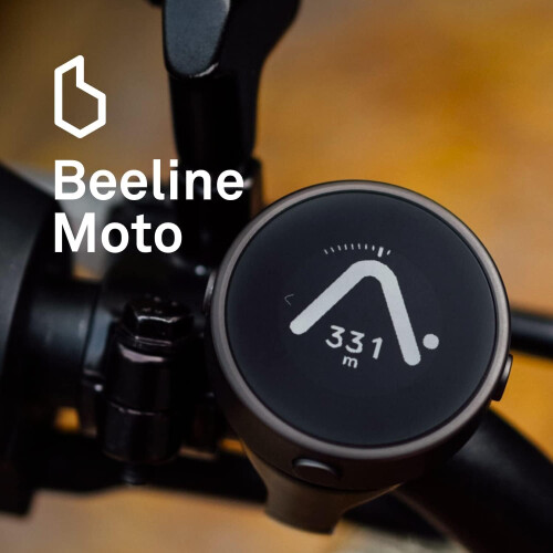 Beeline Moto GPS Computer - Silver | Worldwide Route Planning | Weathe 1