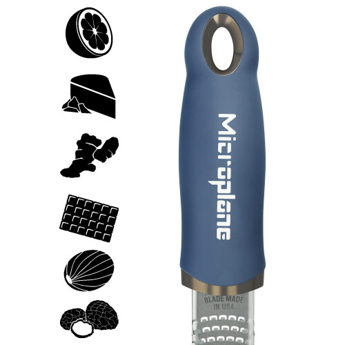 Microplane Microplane Premium Zester Grater in Denim Blue | Lemon Zester tool  Ha 1